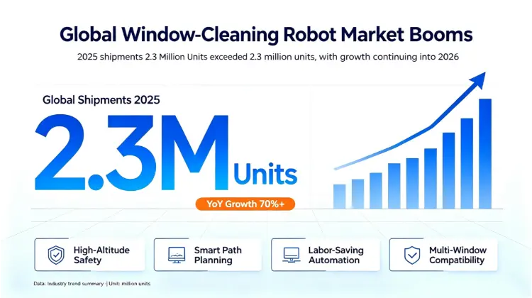 LIESA sigue el auge mundial de la limpieza inteligente de 2026 y actualiza la tecnología de robots de limpieza de ventanas para ofrecer soluciones domésticas más seguras e inteligentes
